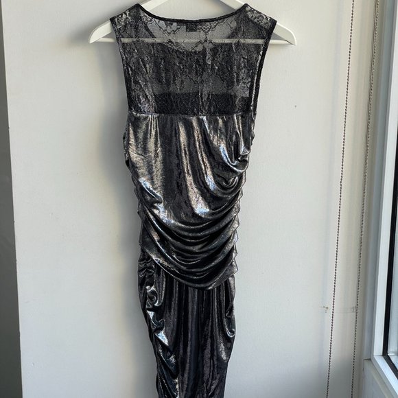 Armani Exchange metallic silver dress - Picture 7 of 7